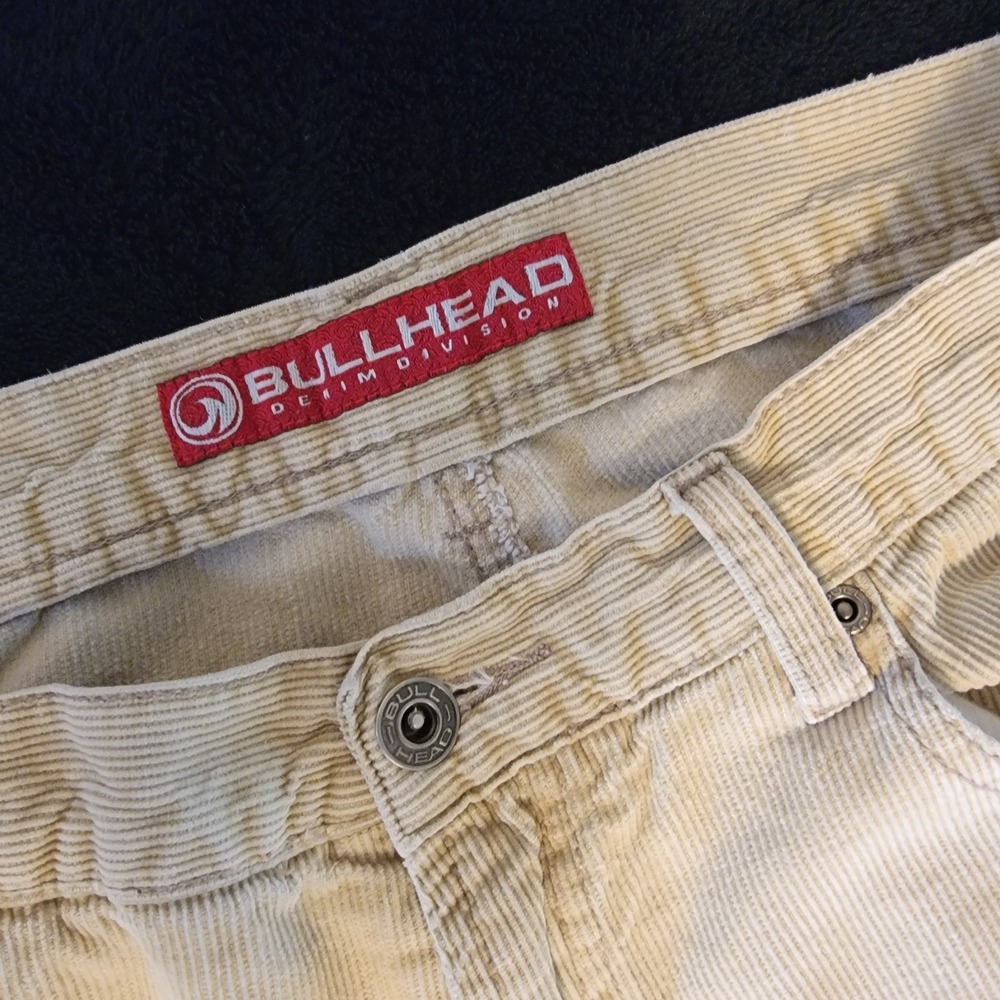 Vintage 90's Bullhead Pipes Baggy Corduroy Skateboard Jeans JNCO  Gadzooks 36x30